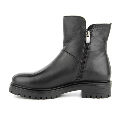 Hush Puppies Eretria siyah kadın bot, çapraz yan görünüm